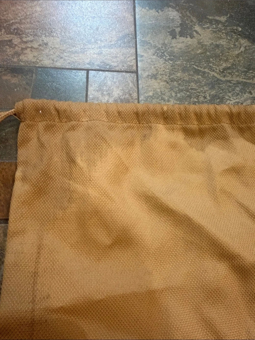 Timberland Brown Drawstring Logo Backpack Sack